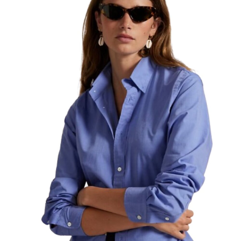 Lauren Ralph Lauren Blue Button Down Shirt